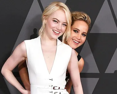 Jennifer Lawrence and Emma Stone.