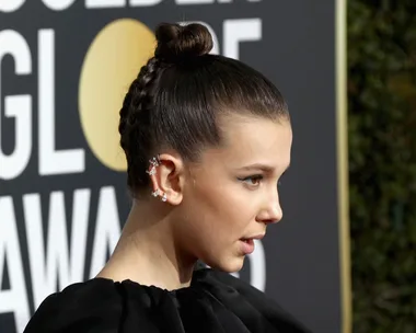 MILLIE BOBBY BROWN ELEVEN GOLDEN GLOBES RED CARPET 2018