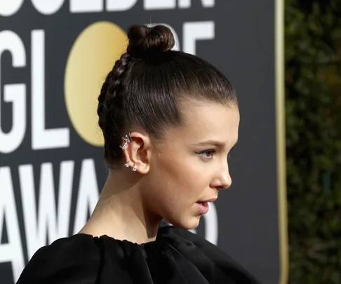 MILLIE BOBBY BROWN ELEVEN GOLDEN GLOBES RED CARPET 2018