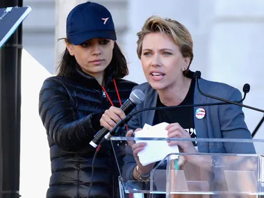 Scarlett Johansson Women's March Speech 2018