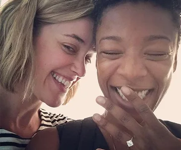 Samira Wiley and Lauren Morelli