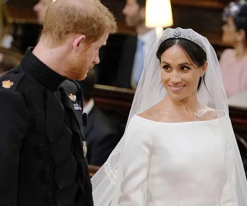 Meghan Markle and Prince Harry altar.