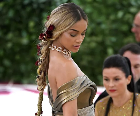 Jasmine Sanders at the 2018 Met Gala.