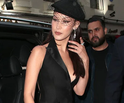 Bella Hadid Ball Gown Outfit Change Jeans