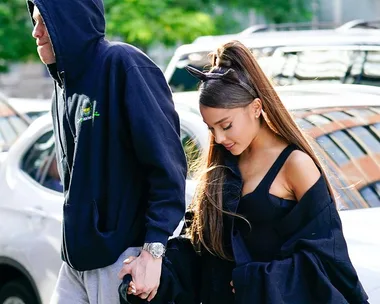 Ariana Grande and Pete Davidson. 