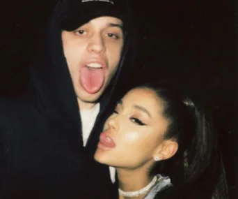 Ariana Grande and Pete Davidson.