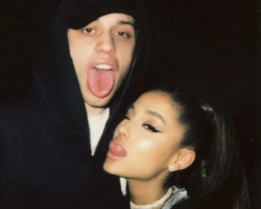 Ariana Grande and Pete Davidson.