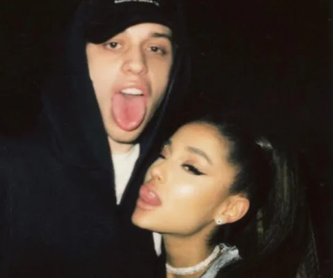 Ariana Grande and Pete Davidson.