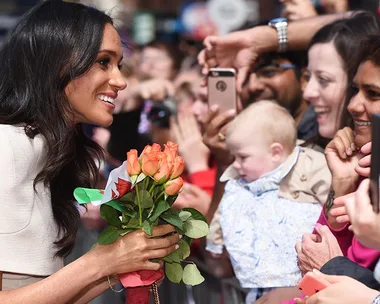 Meghan Markle and Queen Elizabeth.