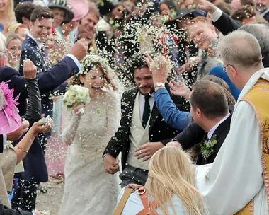 Rose Leslie and Kit Harington wedding. 