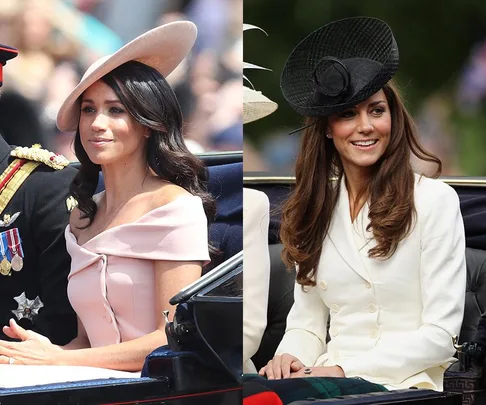 Kate Middleton and Meghan Markle comparison.