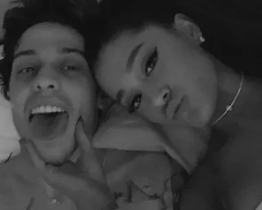 Ariana Grande and Pete Davidson. 