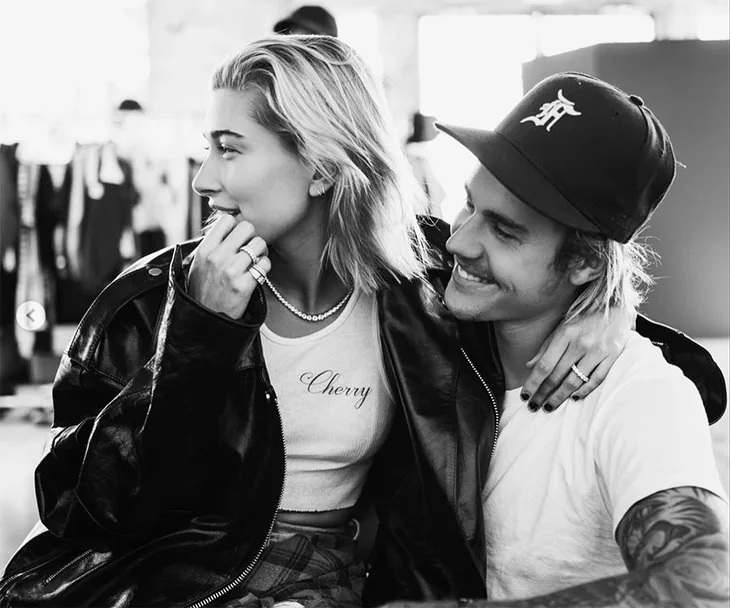 Hailey Baldwin and Justin Bieber.