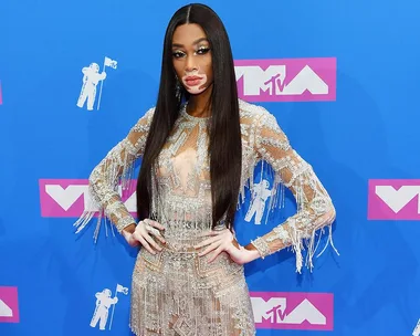 Winnie Harlow at the 2018 VMAs.