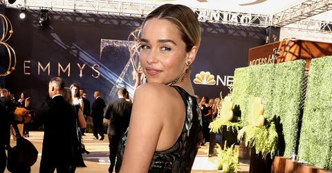 Emilia Clarke Wears A Naked Dress To The 2018 Emmy's