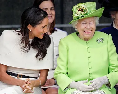 Queen Elizabeth and Meghan Markle