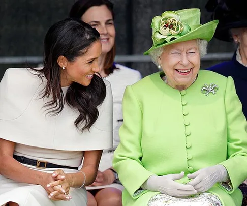 Queen Elizabeth and Meghan Markle