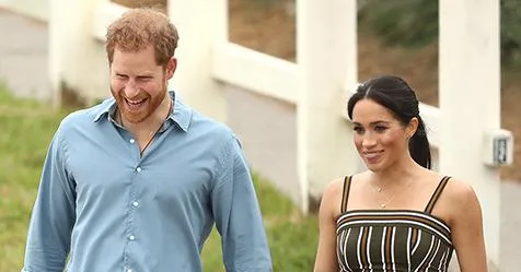 Meghan Markle Wears Striped Martin Grant Maxi At Bondi