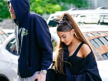 Ariana Grande and Pete Davidson.