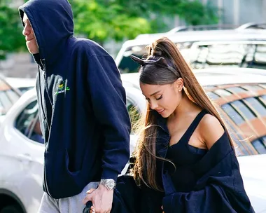 Ariana Grande and Pete Davidson.