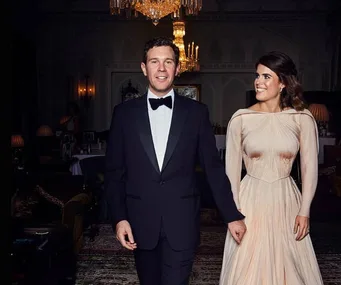 Princess Eugenie's reception wedding dress. 