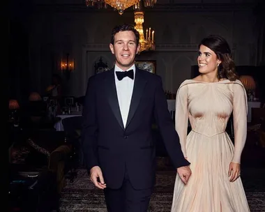 Princess Eugenie's reception wedding dress. 