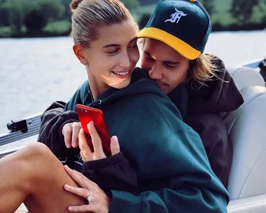 Hailey Baldwin and Justin Bieber.