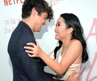 Lana Condor and Noah Centineo.