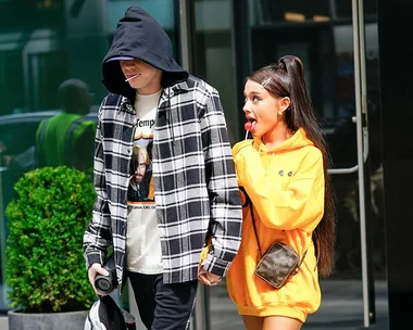 Ariana Grande and Pete Davidson. 