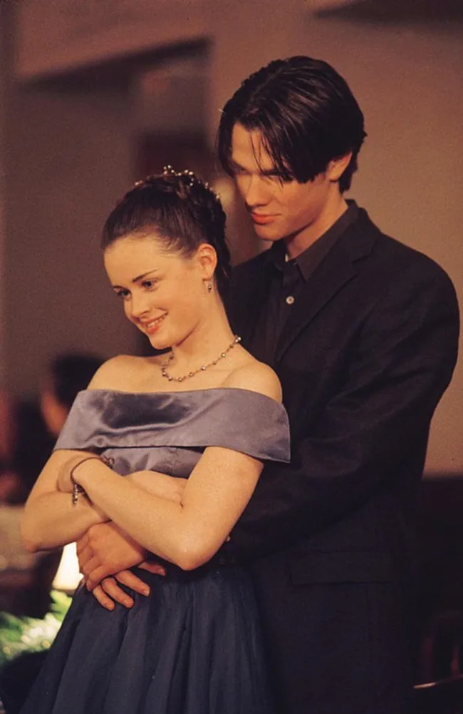 rory gilmore prom dress In Omnia Blue Gown Size 7 Small – Garbs Light Sky Blue Strapless Embroidered