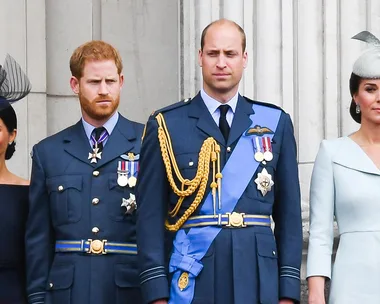 Kate Middleton, Meghan Markle, Prince Harry and Prince William.