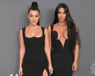 Kim Kardashian and Kourtney Kardashian