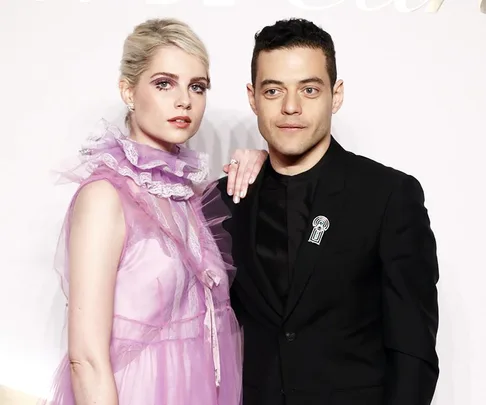 Lucy Boynton and Rami Malek.