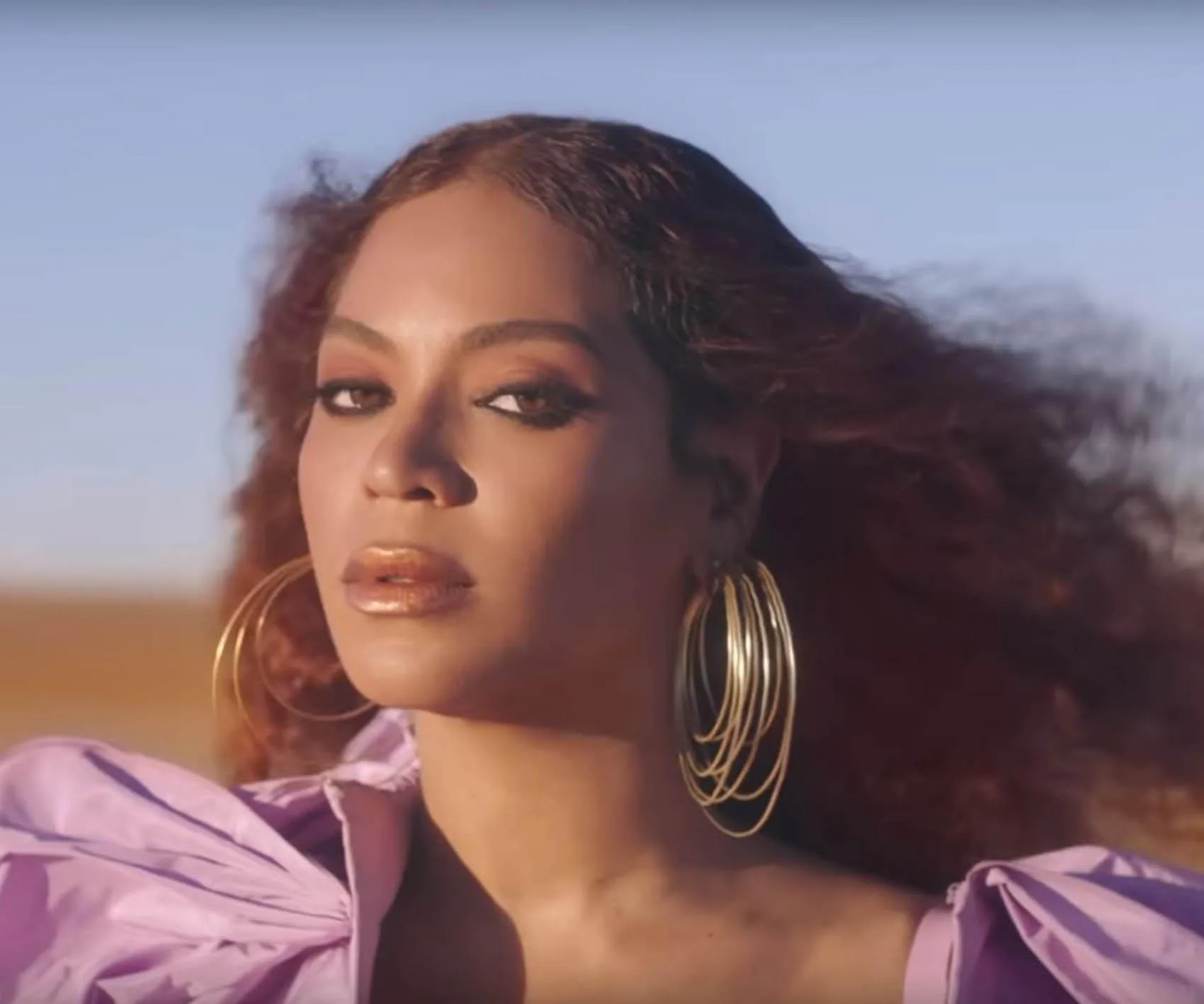beyonce spirit blue dress All The Fashion From Beyoncé's 