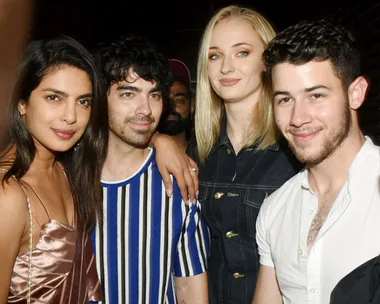 Priyanka Chopra, Joe Jonas, Sophie Turner and Nick Jonas.