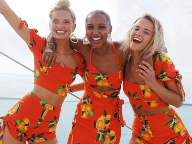 Romee Strijd, Jasmine Tookes and Carlijn van Leeuwen.