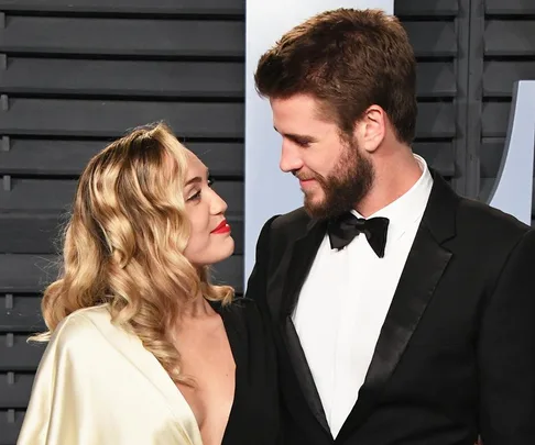 Miley Cyrus and Liam Hemsworth.