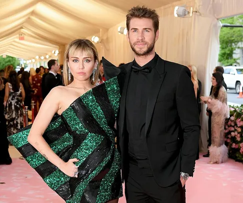 Miley Cyrus and Liam Hemsworth.