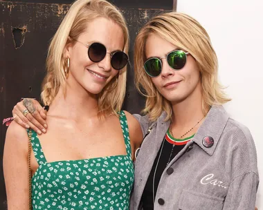 Cara Delevingne and Poppy Delevingne.