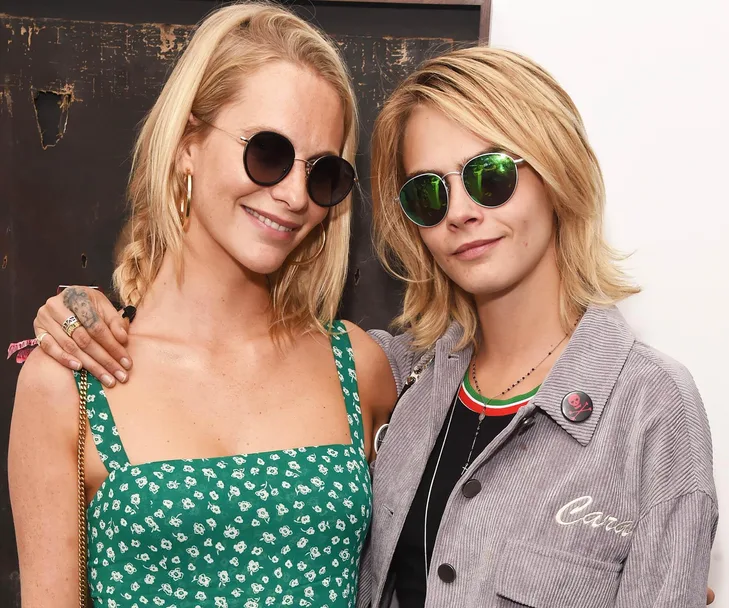 Cara Delevingne and Poppy Delevingne.