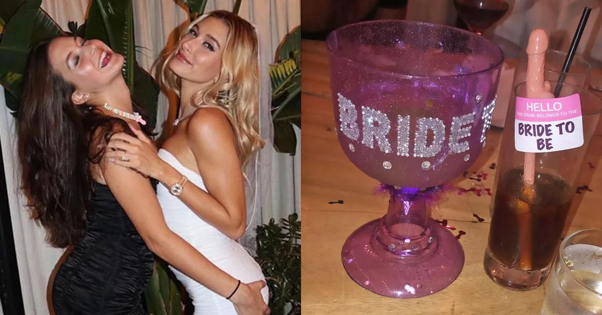 navy blue dress for baby girl Hailey Bieber's Bachelorette Dress Is Only $60 main image 0