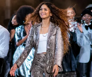 Zendaya at the Tommy Hilfiger show at New York Fashion Week 2019.