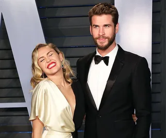 Miley Cyrus and Liam Hemsworth.