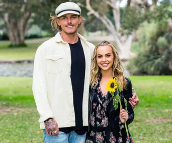 'The Bachelorette' Australia's Timm Hanly and Angie Kent.