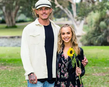 'The Bachelorette' Australia's Timm Hanly and Angie Kent.