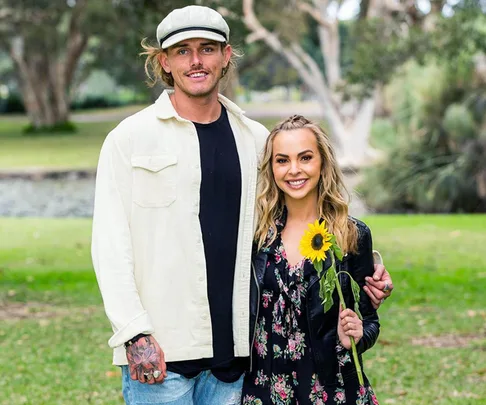 Timm and Angie from 'The Bachelorette' Australia.