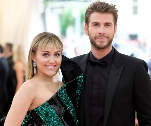 Miley Cyrus and Liam Hemsworth at 2019 Met Gala.