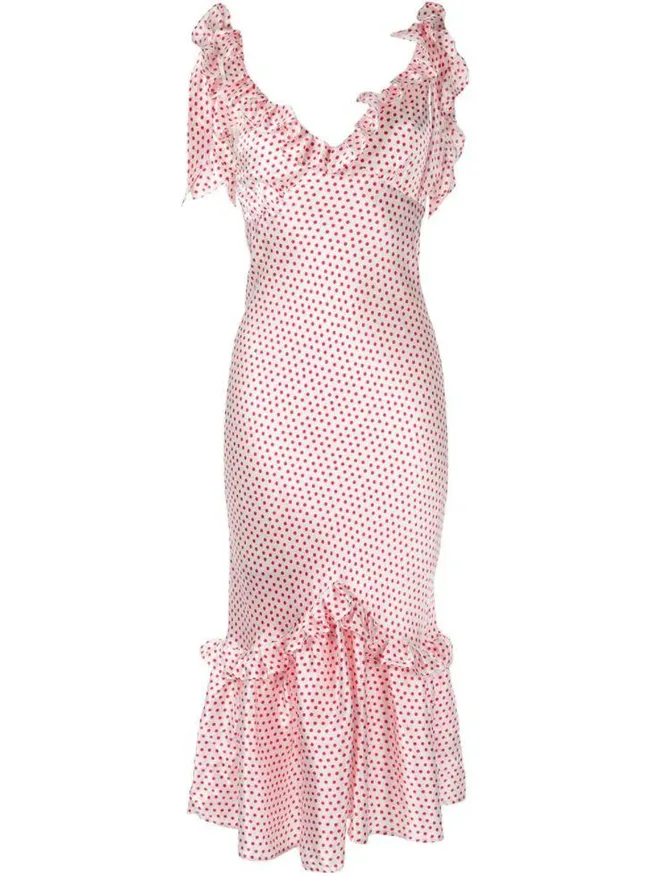 Alexa Chung's Festive Pink Dress: Getting Us In The Spirit | ELLE Alexa Chung's Festive Pink Dress: Getting Us In The Spirit | ELLE