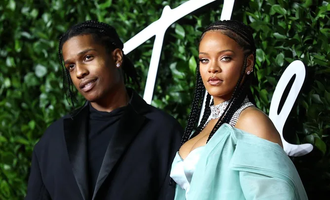 Rihanna and ASAP Rocky.