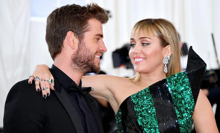 Miley Cyrus and Liam Hemsworth. 